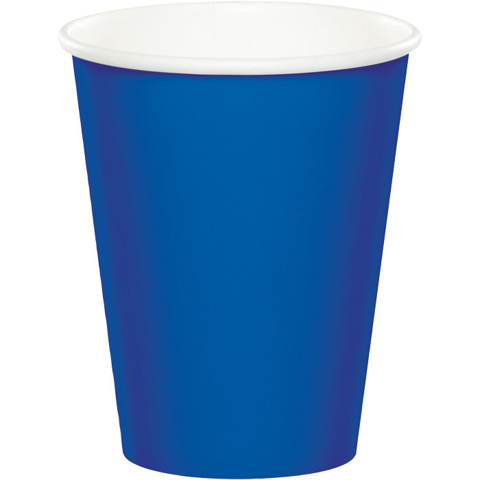 Cobalt Blue Disposable Cups 9 oz Paper 240 ct