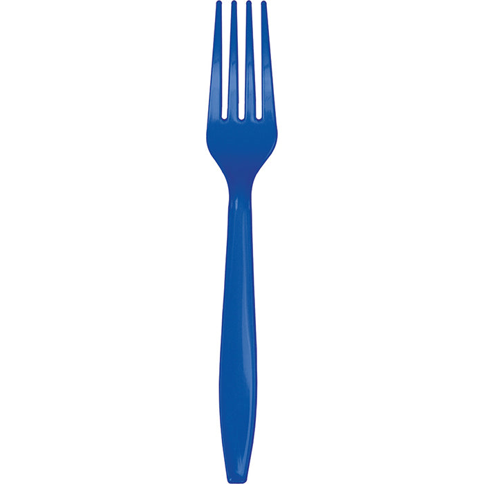 Cobalt Blue Plastic Forks 600 ct