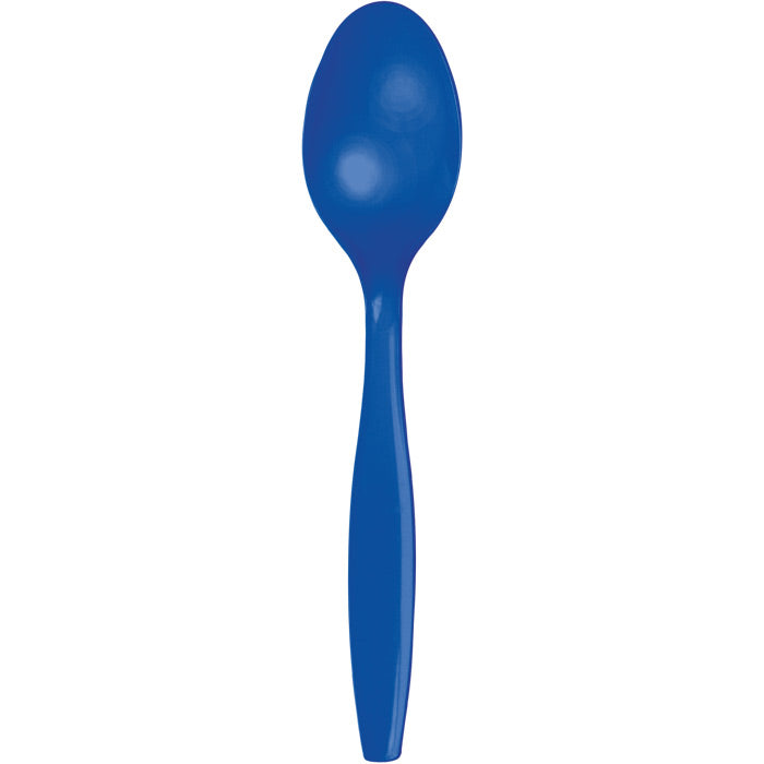 Cobalt Blue Plastic Spoons 288 ct