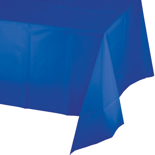 Cobalt Blue Plastic Tablecloths 12 ct