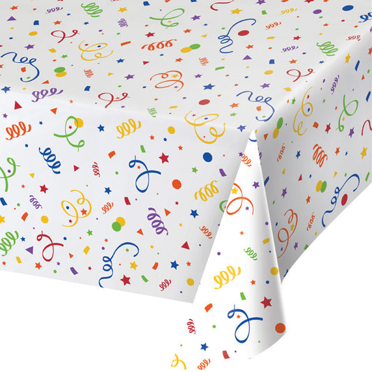 Confetti Plastic Tablecloths 6 ct