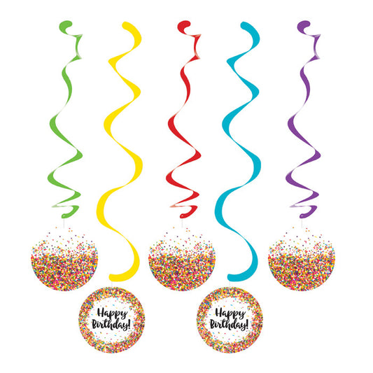 Confetti Sprinkles Dizzy Danglers 30 ct