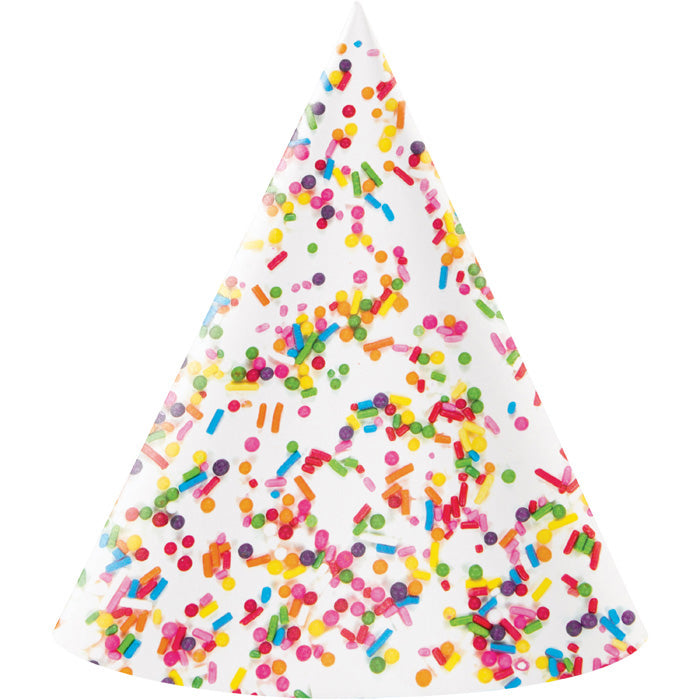 Confetti Sprinkles Party Hats 48 ct