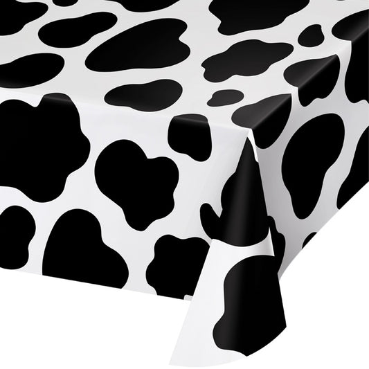 Cow Print Plastic Tablecloths 6 ct