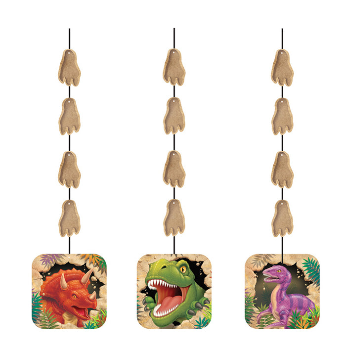 Dino Blast Hanging Cutouts 18 ct