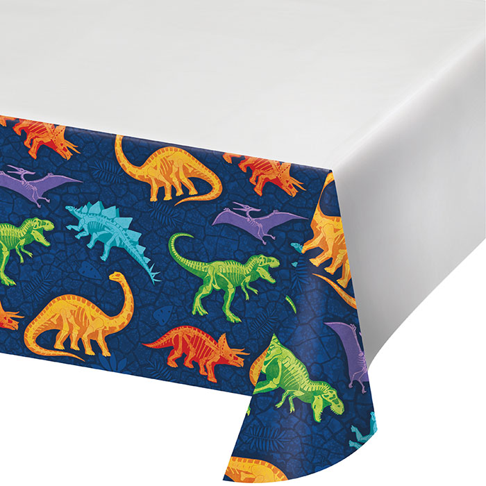 Dino Dig Plastic Tablecloths 12 ct