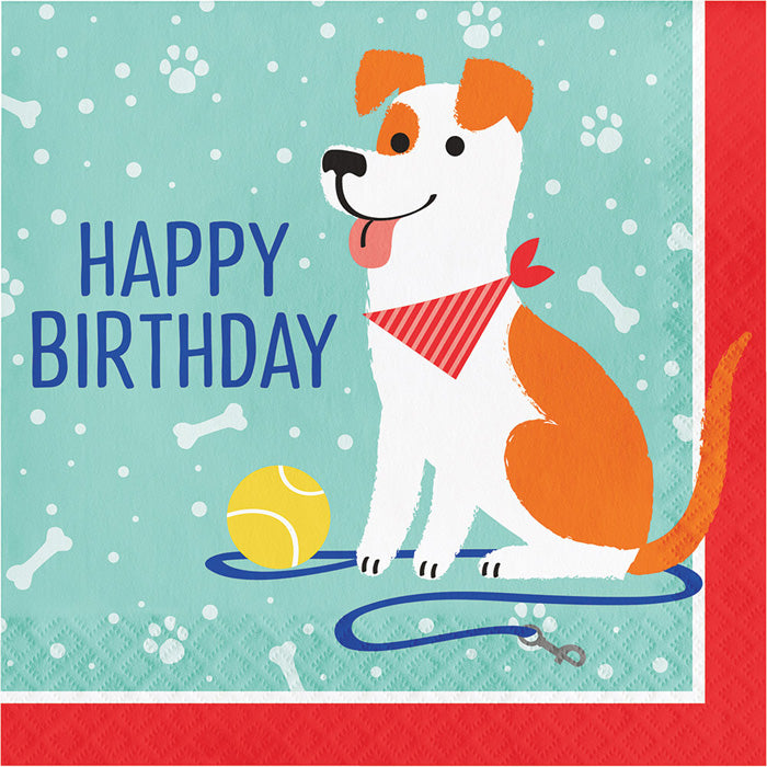 Dog Party Birthday Luncheon Napkins 192 ct