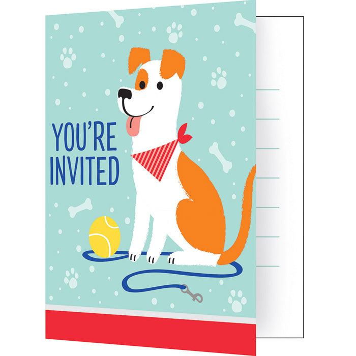 Dog Party Invitations 48 ct