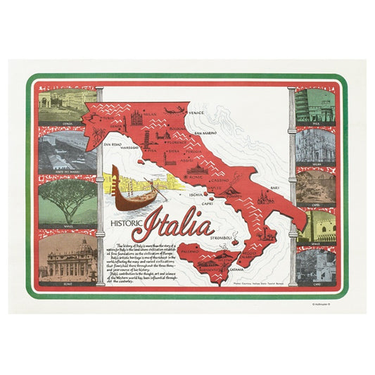 Dollar-wise Historic Italia Placemat 1,000 ct