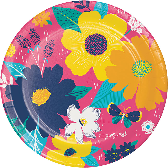 Dolly Parton Blossoming Beauty Dessert Plates 96 ct