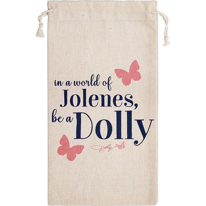 Dolly Parton Canvas "Be A Dolly" Wine Bag 12 ct