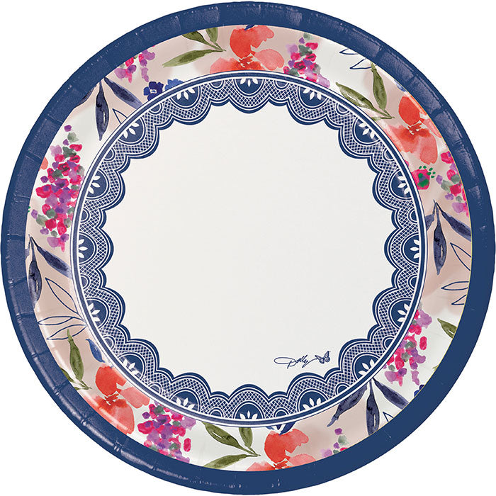 Dolly Parton Celebrate Floral Paper Plates 96 ct