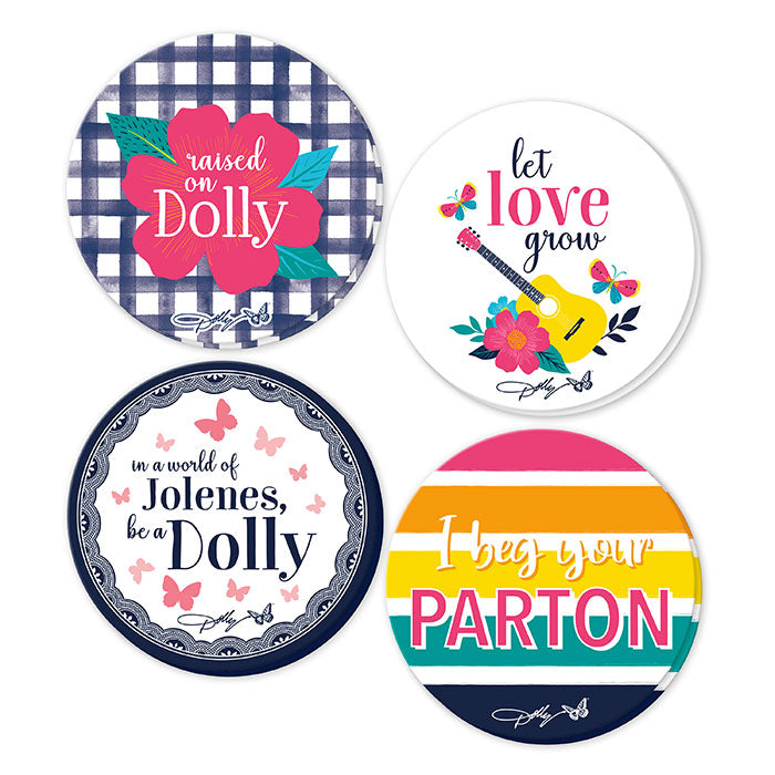 Dolly Parton Multi-Pack Paper Drink Coasters 48 ct