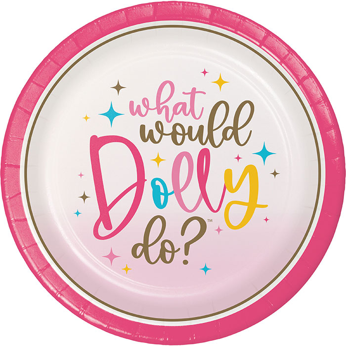 Dolly Parton What Would Dolly Do Dessert Plates 96 ct