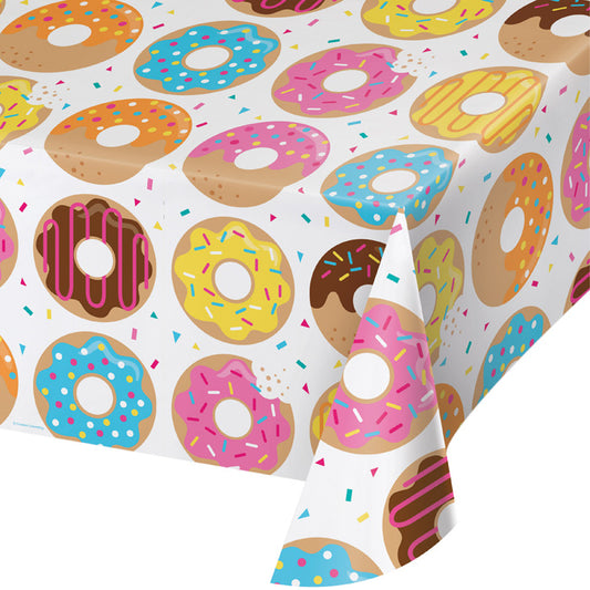 Donut Time Plastic Tablecloths 6 ct