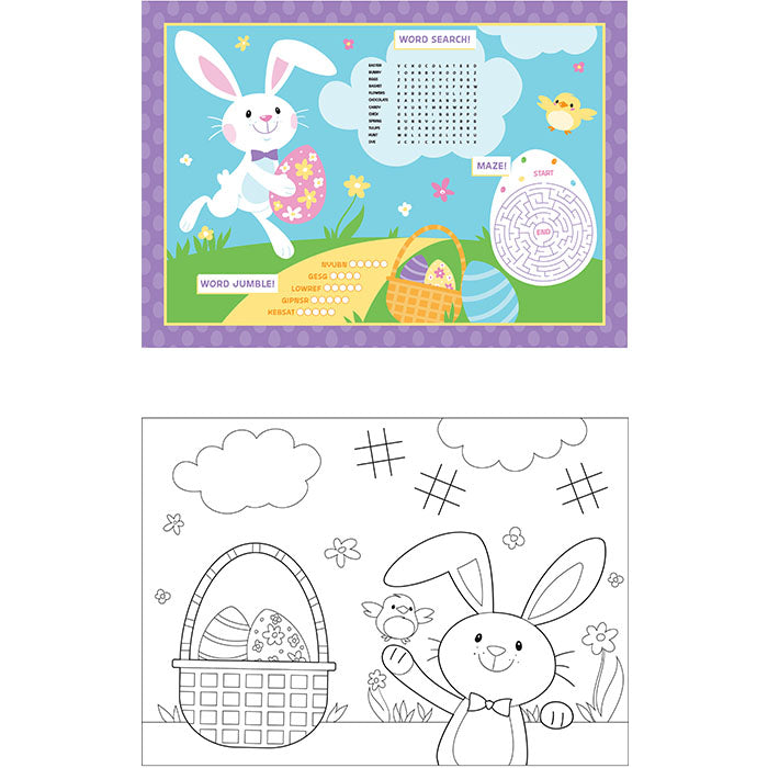 Easter Activity Placemats 96 ct