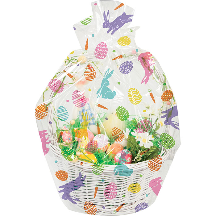 Easter Bunny and Eggs Easter Basket Bags 12 ct