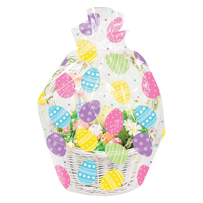 Easter Eggs Cello Basket Bags 12 ct