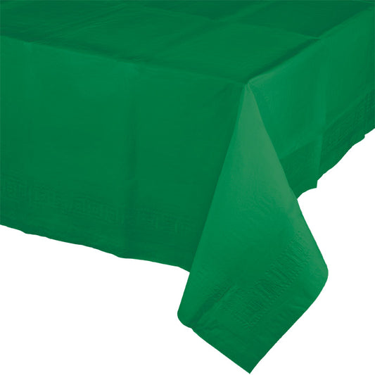 Emerald Green Paper Tablecloths 6 ct