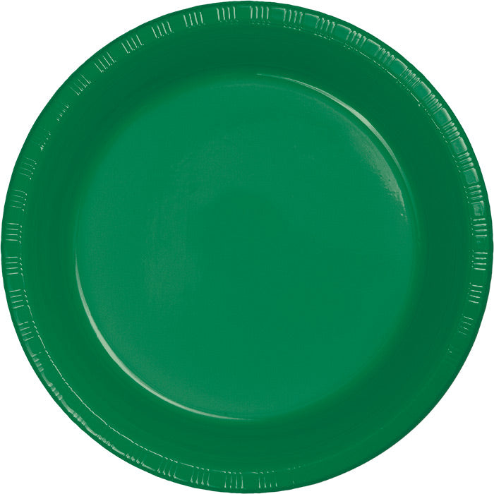 Emerald Green Plastic Banquet Plates 240 ct