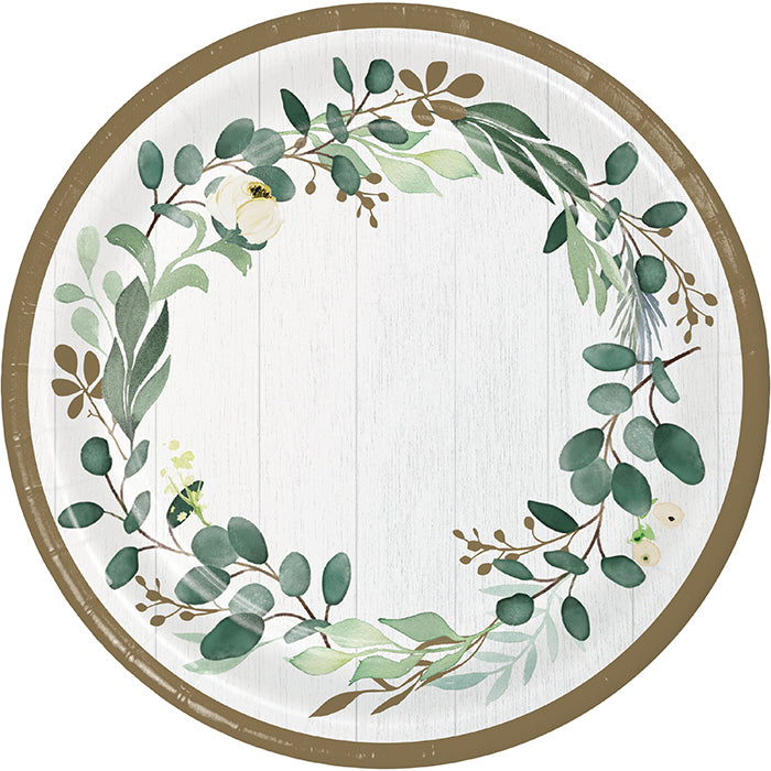 Eucalyptus Banquet Plates 96 ct