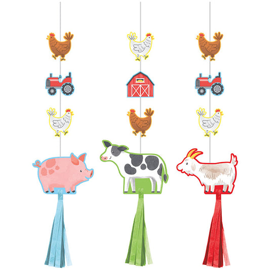 Farm Animals Hanging Cutouts 36 ct