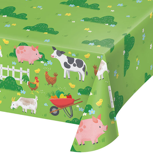 Farm Animals Paper Tablecloths 6 ct