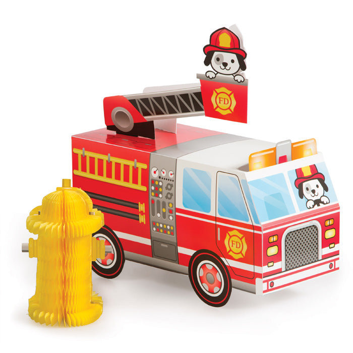 Fire Truck Centerpieces 6 ct