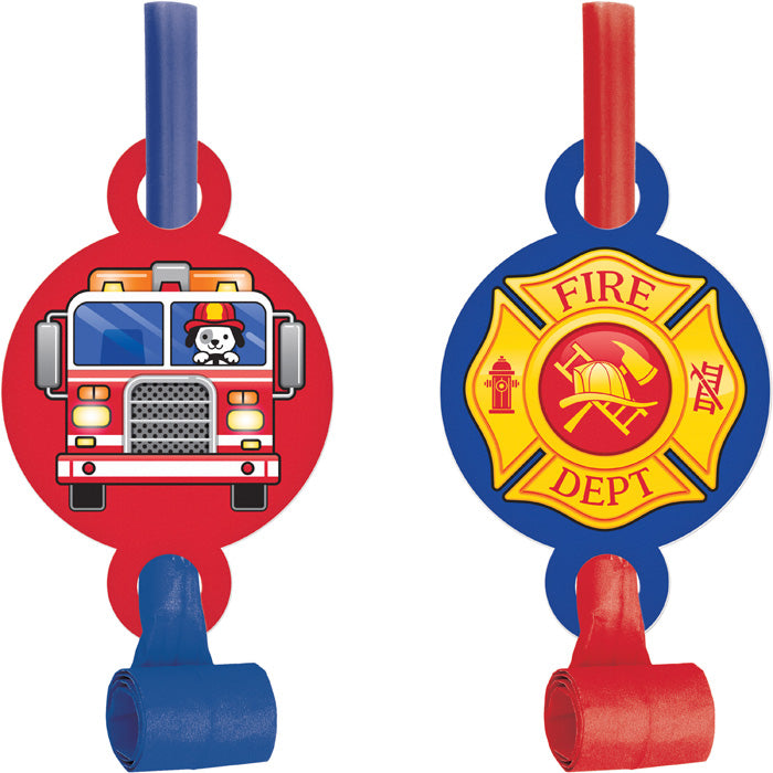 Fire Truck Party Blowers 48 ct