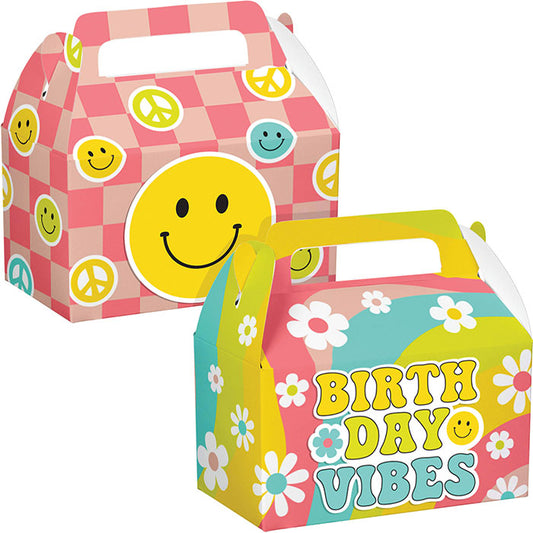 Flower Power Favor Boxes 24 ct