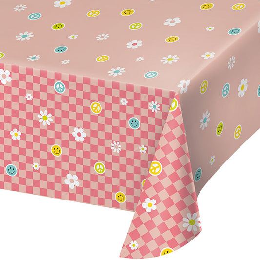 Flower Power Paper Tablecloths 6 ct