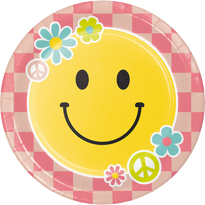 Flower Power Paper Plates 96 ct