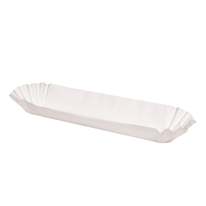 Fluted Heavyweight 10" Hot Dog Tray 250 ct