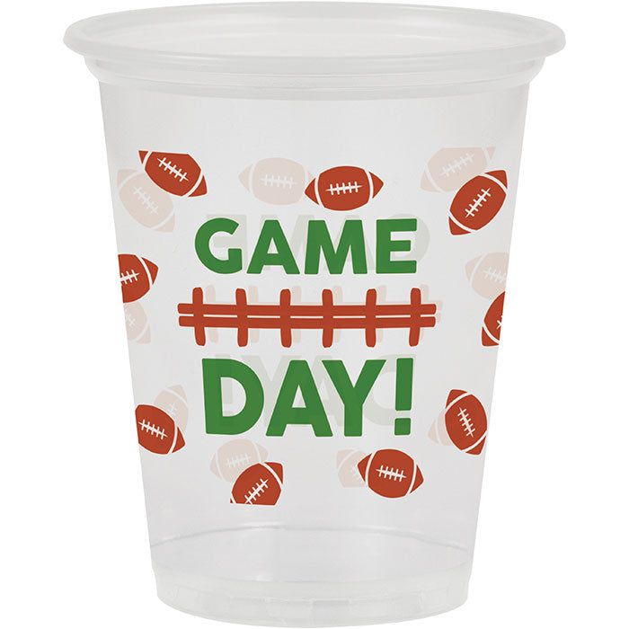 Football 16 oz Plastic Cups 96 ct