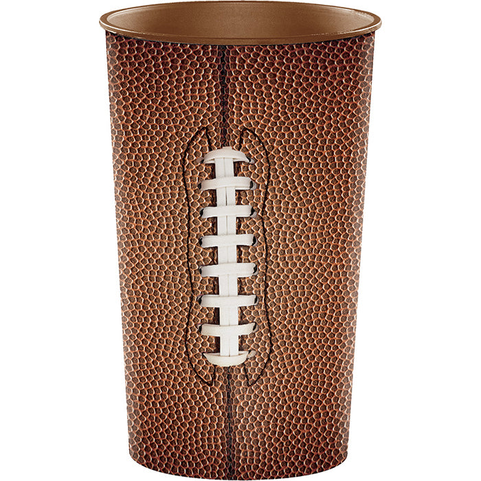 Football 22 oz Plastic Stadium Cups 20 ct