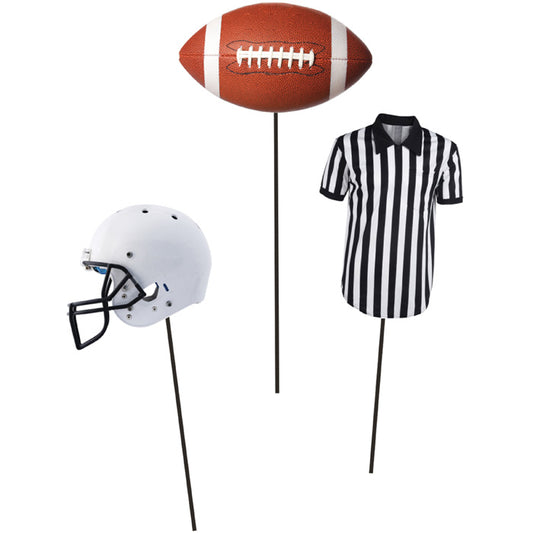 Football DIY Centerpieces Sticks 18 ct