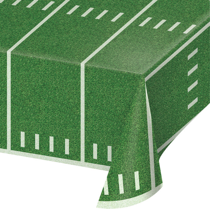 Football Field Plastic Tablecloths 6 ct