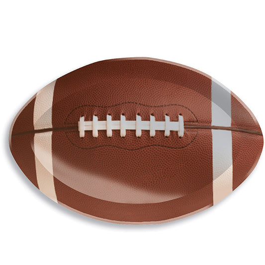 Football Plastic Trays 12 ct