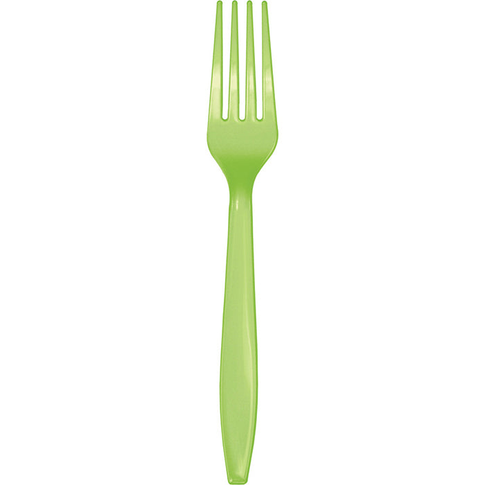 Fresh Lime Green Plastic Forks 288 ct