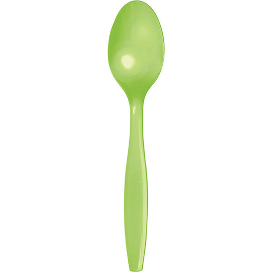 Fresh Lime Green Plastic Spoons 288 ct