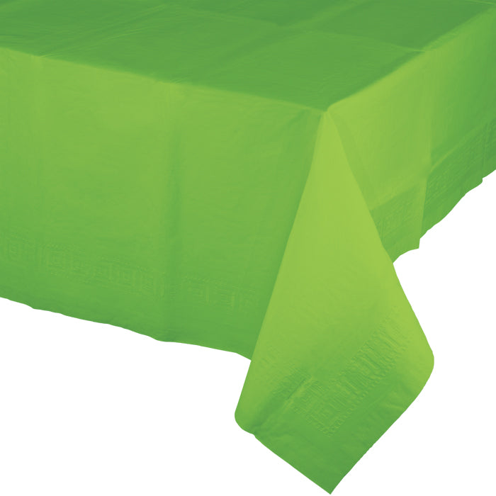 Fresh Lime Paper Tablecloths 6 ct