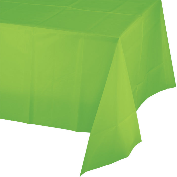 Fresh Lime Plastic Tablecloths 12 ct