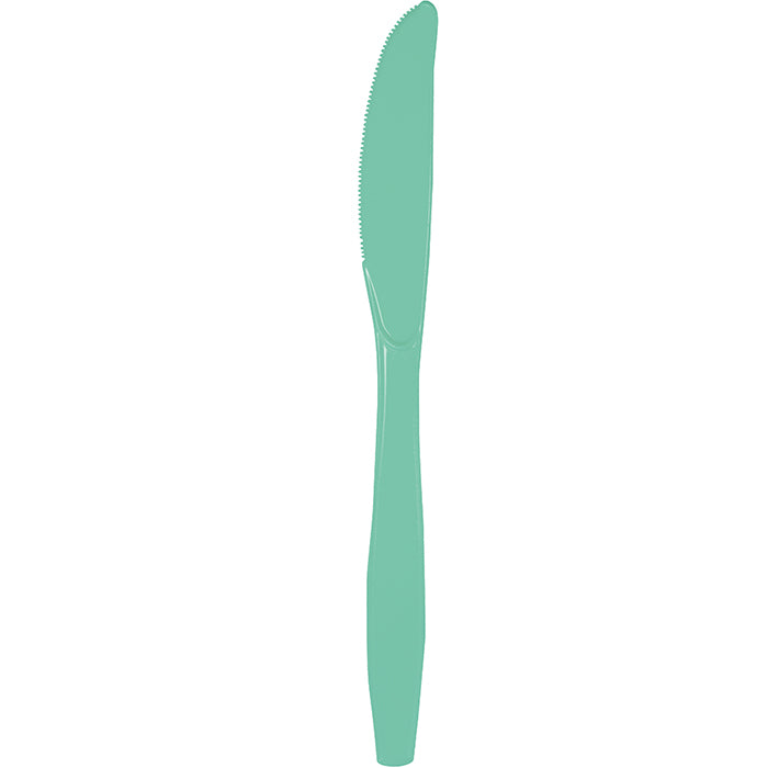 Fresh Mint Green Plastic Knives 600 ct