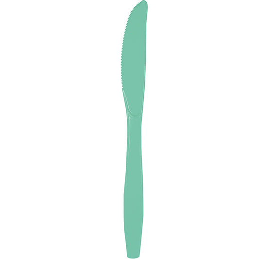 Fresh Mint Green Plastic Knives 600 ct