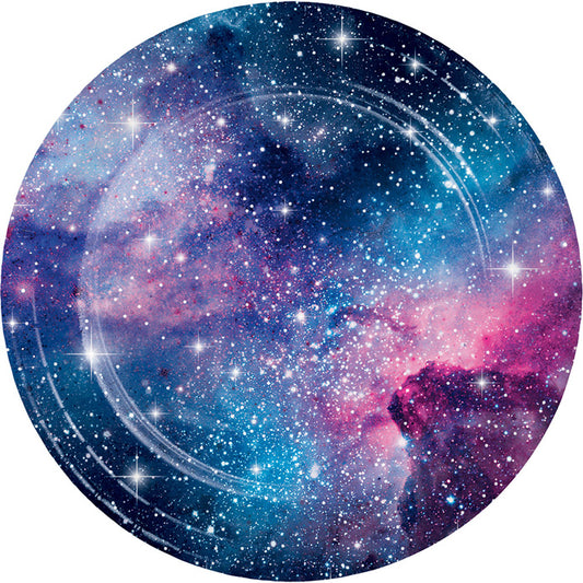 Galaxy Party Dinner Plates 96 ct