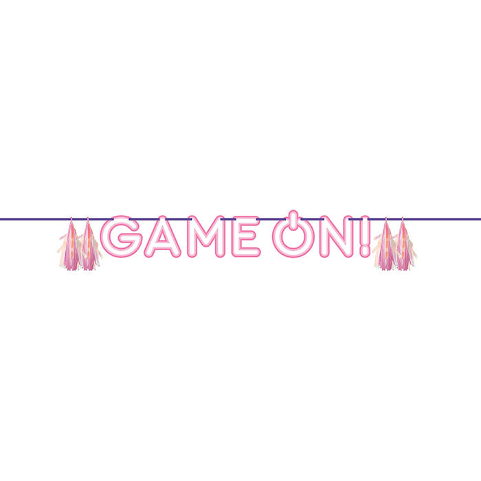 Gamer Girl Game On Banners 6 ct