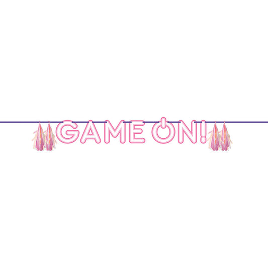 Gamer Girl Game On Banners 6 ct