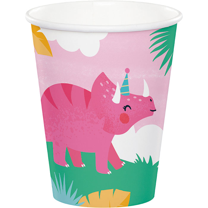 Girl Dino Party Paper Cups 96 ct