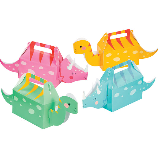 Girl Dinosaur Treat Boxes 24 ct