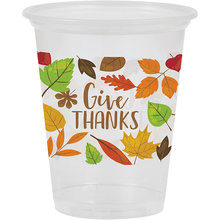 Give Thanks Plastic Cups 96 ct